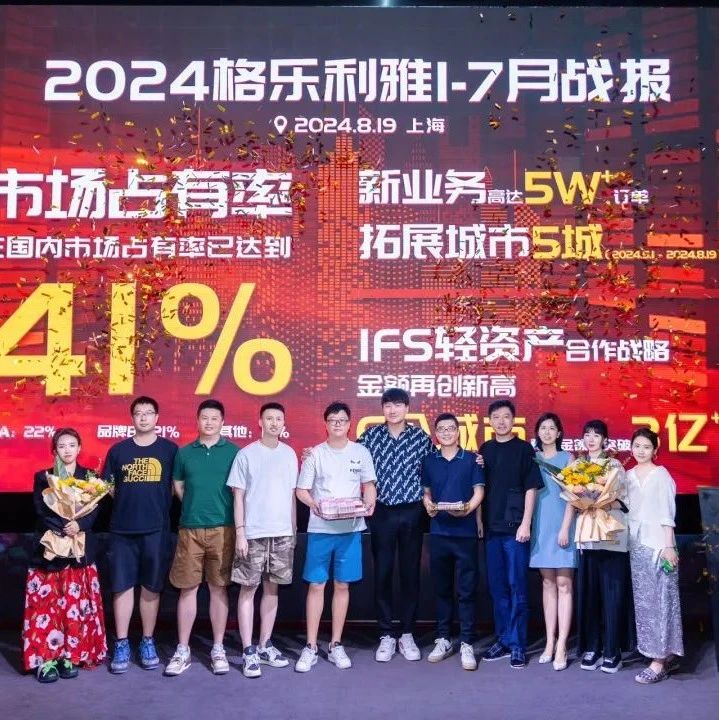 市场占有率41%！2024格乐利雅战报系统